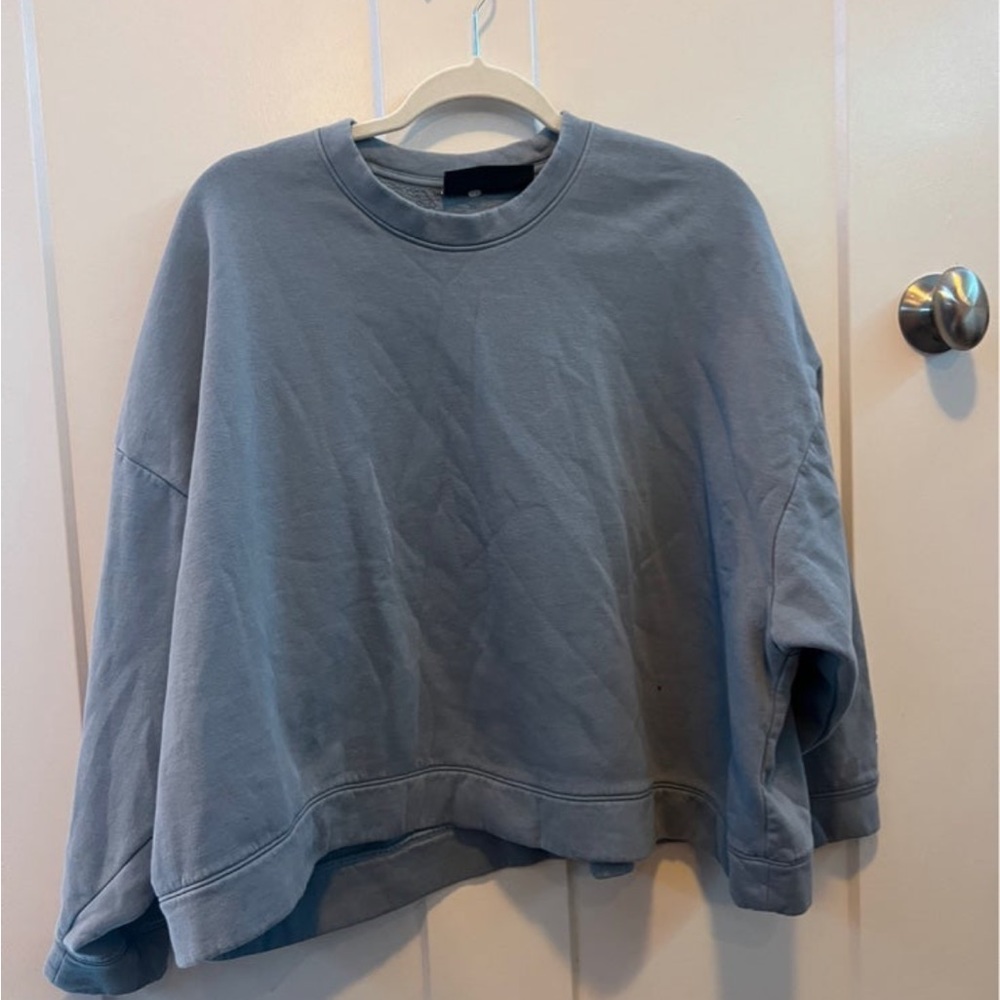 Under armour light blue cropped jacket size XS
